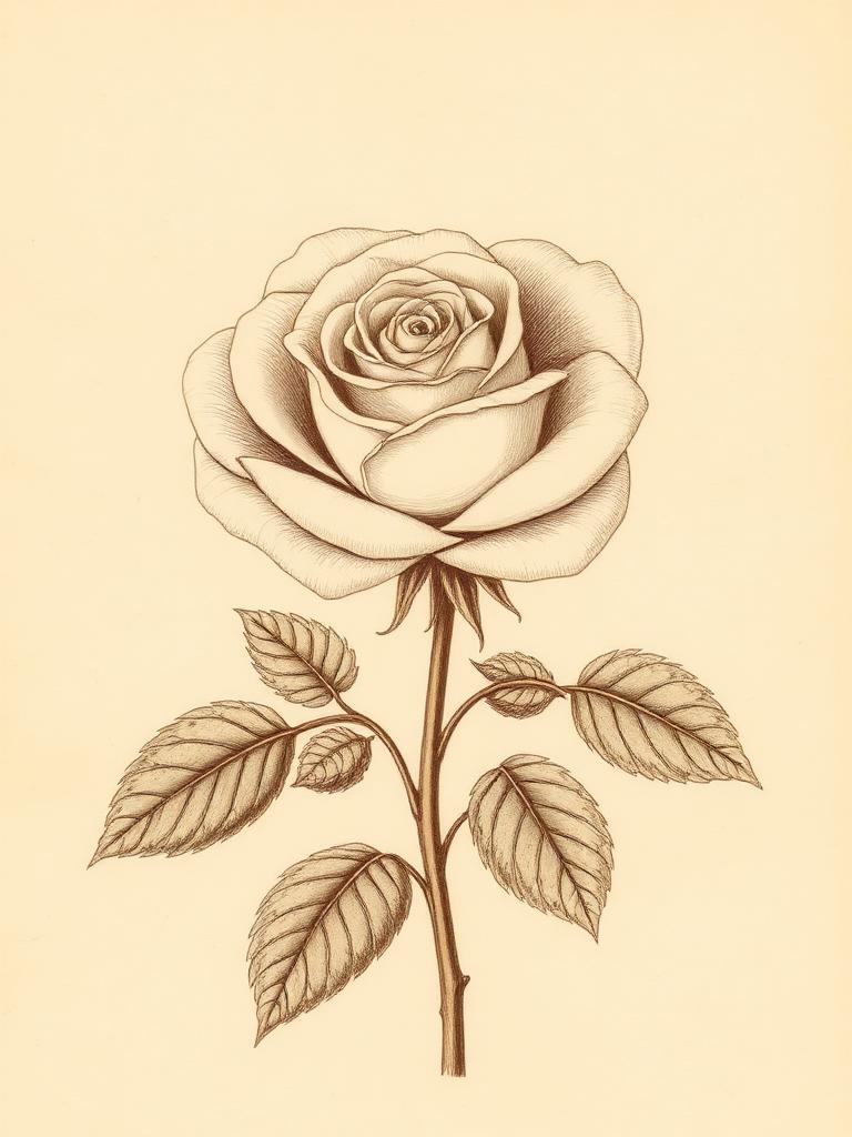 Vintage engraving representing Romance